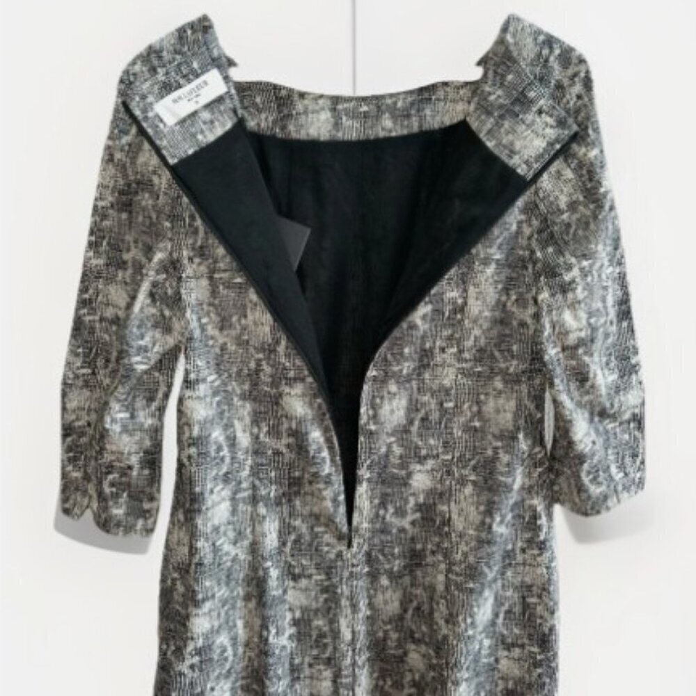NEW MM. LAFLEUR The Etsuko Crackle Dress Women's Size 14 Workwear Pockets - Picture 9 of 9